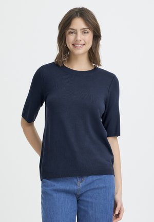 T-Shirt print - navy blazer