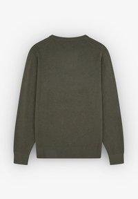 Scalpers V NECK - Strickpullover - olive