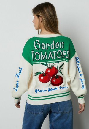 TOMATO GRAPHIC CREW NECK - Sweater - red/green