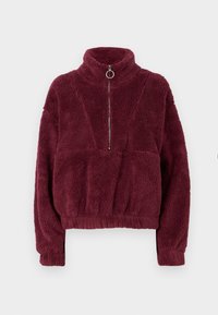 ONLMANY HALF ZIP - Zip-up sweatshirt - burgundy