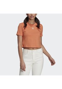 adidas Originals TOP ADICOLOR ORIGINALS REGULAR T-SHIRT - Marškinėliai su spaudiniu - hazy copper