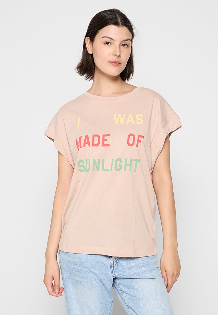 Replay T-shirt print beige Replay T-shirt print beige