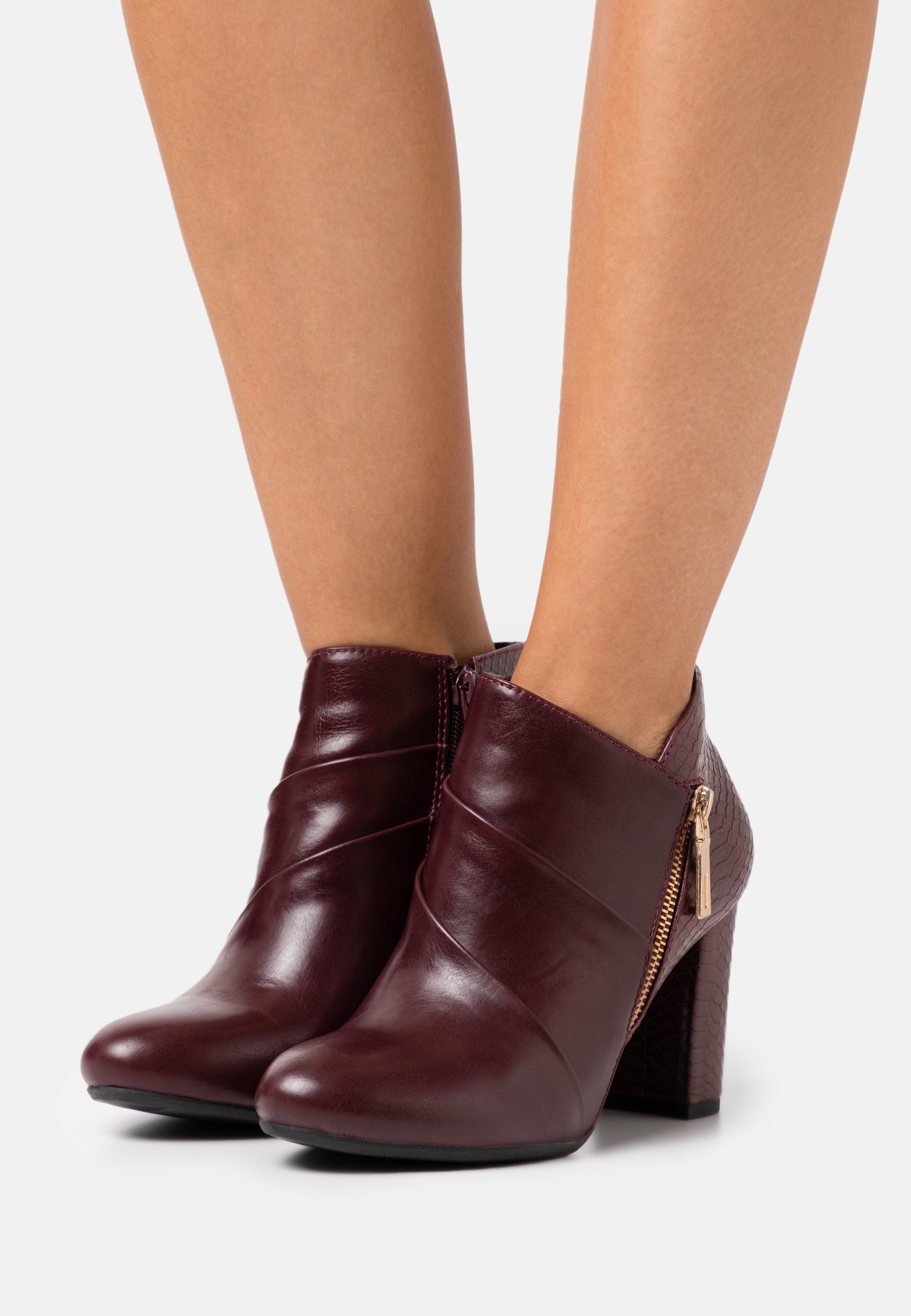 wallis burgundy boots