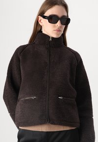 Samsøe Samsøe TARA JACKET - Fleecejas - chocolate torte