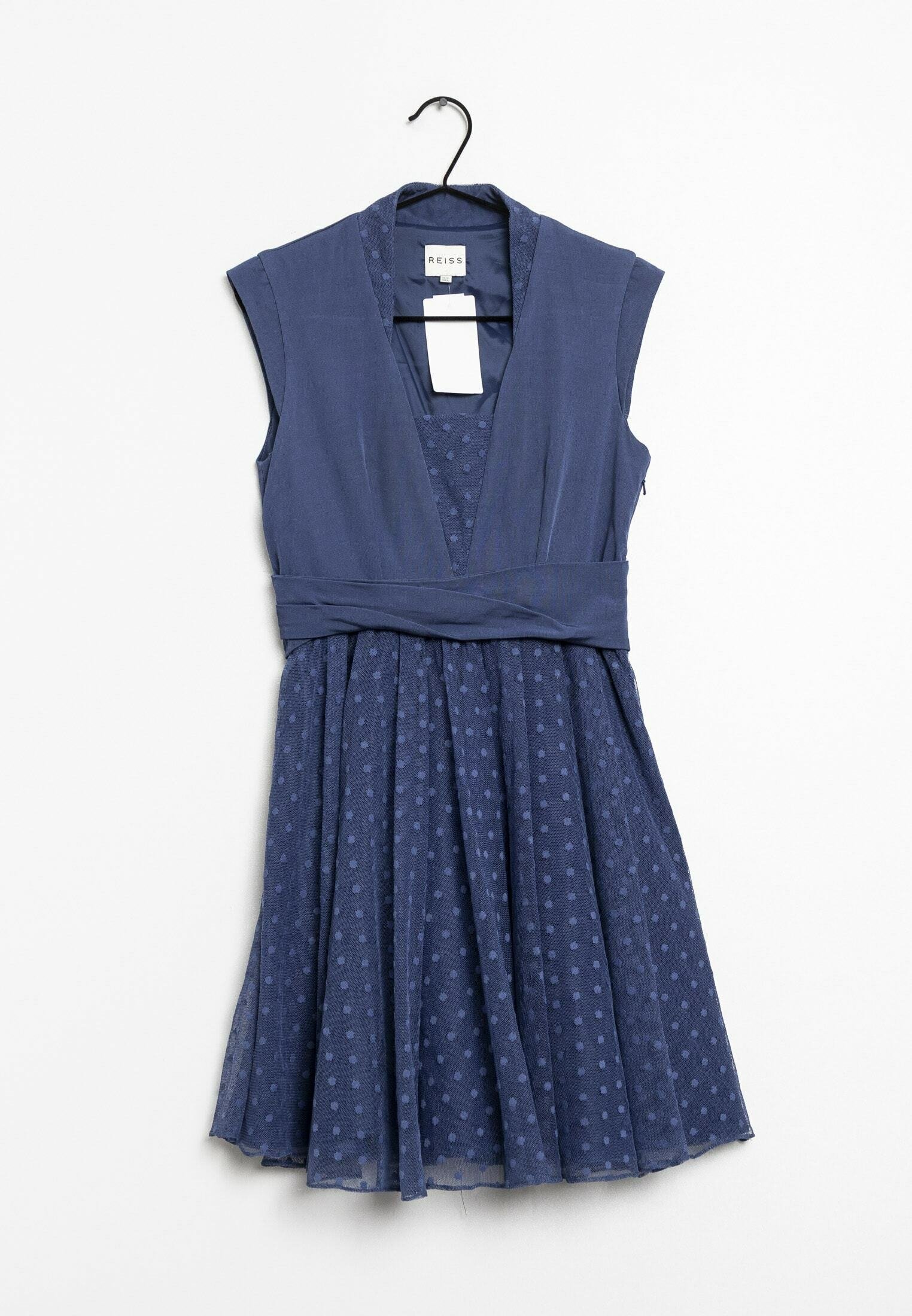 princess polly baby blue dress Reiss Blue Azure Suki Lace Shift Dress Size UK 6 USA 2