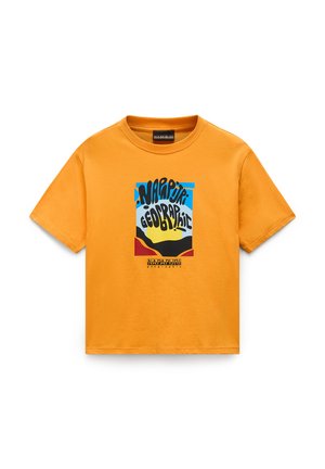 SELLA UNISEX - Camiseta estampada - apricot a
