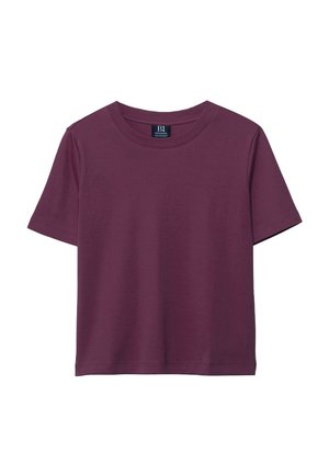 Stradivarius, BASIC REGULAR FIT T-SHIRT 06516883 - T-shirt basic - purple