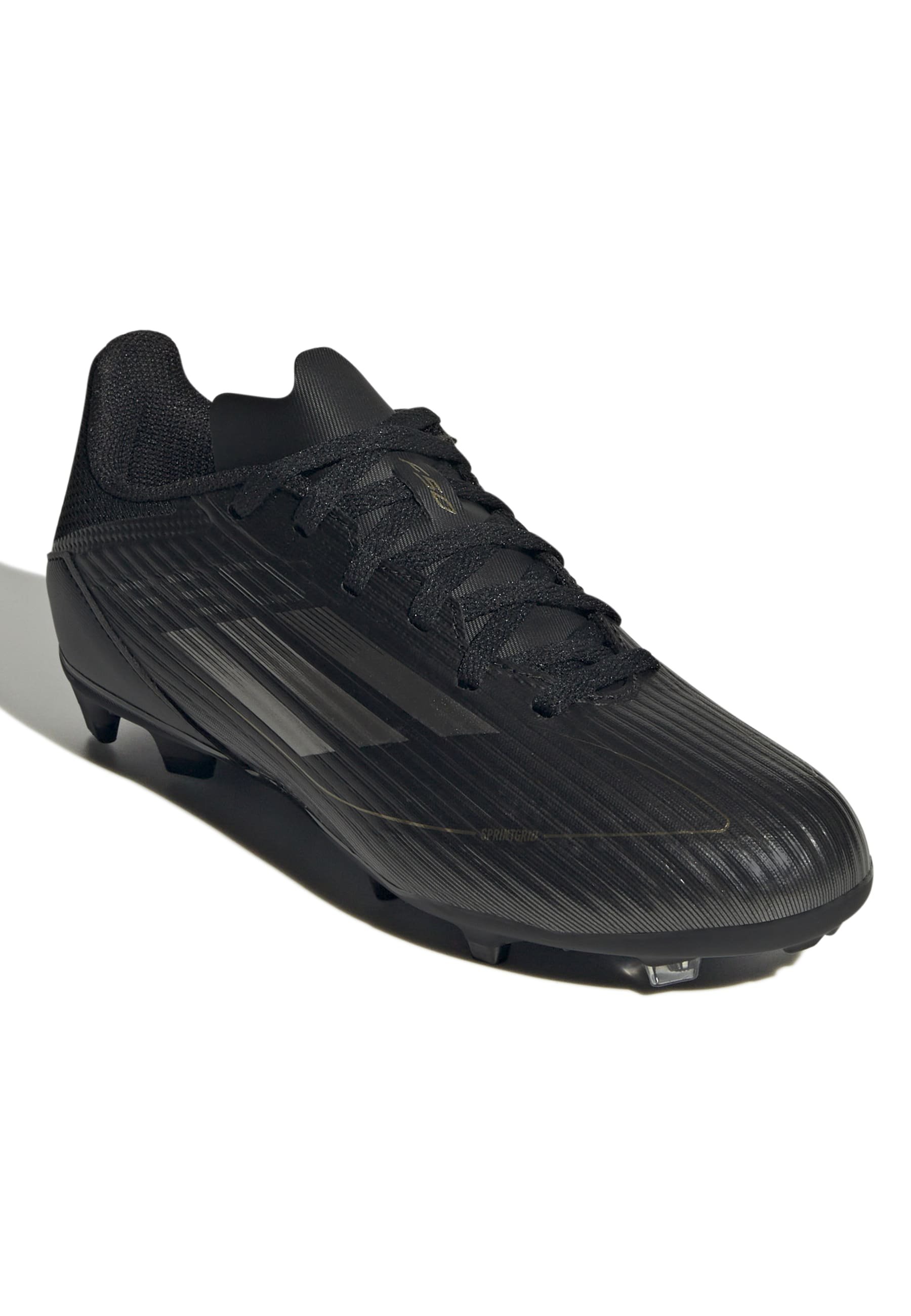 adidas Performance F50 LEAGUE FG/MG UNISEX - Fußballschuh Nocken - core  black iron met gold met/schwarz - Zalando