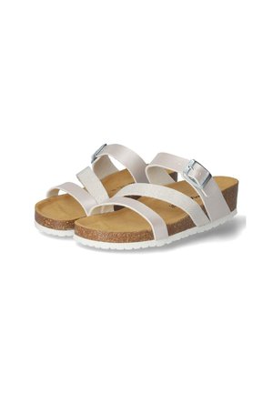 Heeled mules - gold