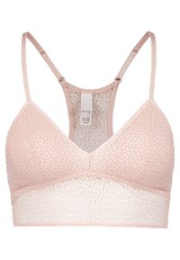 DKNY Modern Lace Longline Bralette 🔥 Size Large DK4021 Rose Water