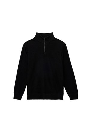 HALF ZIPPERED  - Trui - black