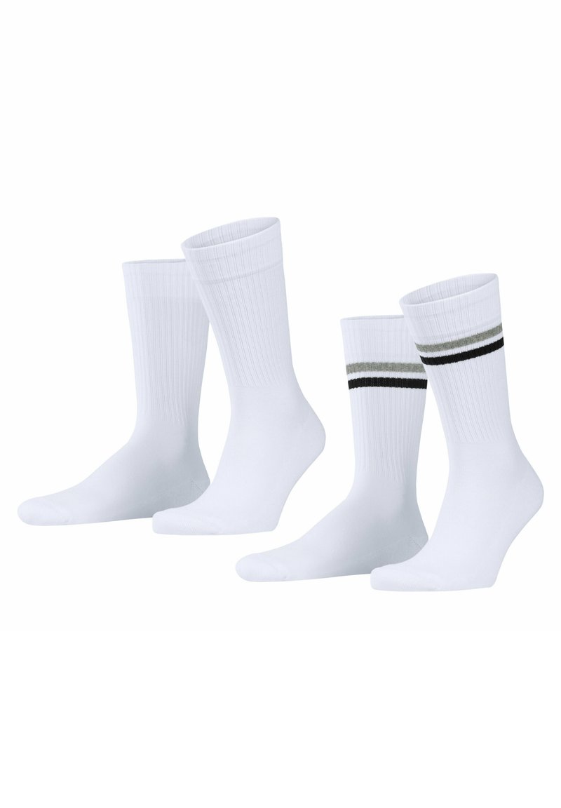 Esprit Tennis Stripe 2-Pack - Calze - white mix
