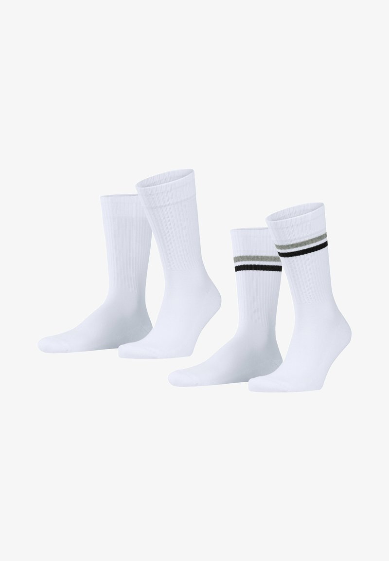 Esprit Tennis Stripe 2-Pack - Calze - white mix