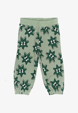 RAVI - Hlače - pad aop green