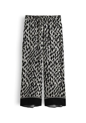 OPUS, WIDE LEG PRINT - Pantalon classique - black