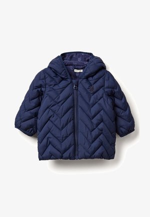 PADDED PUFFER WITH EAR FLAPS , - Abrigo de invierno - blue