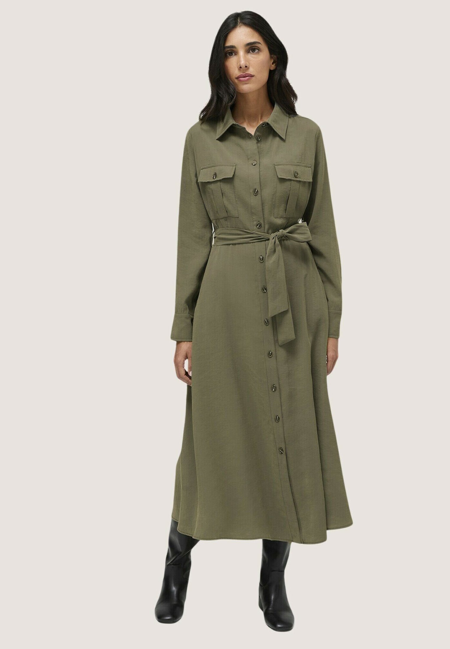 Motivi Abito a camicia verde