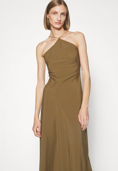 DESIGNERS REMIX EXCLUSIVE VALERIE HALTER LONG DRESS - Cocktail φόρεμα / Φόρεμα για πάρτι - olive