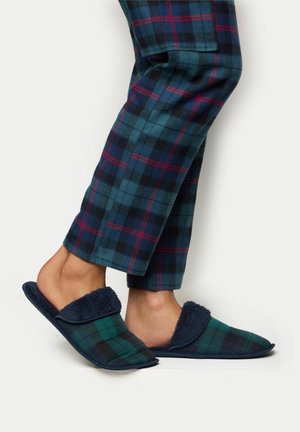 Hjemmesko - green-blue checkered