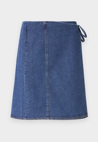 JULITA WRAP SKIRT - Jupe portefeuille - medium blue denim