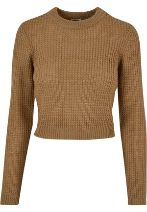 SHORT WAFFLE - Strickpullover - warmsand