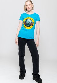 Paradiso Clothing GUNS N ROSES CLASSIC LOGO  - Print T-shirt - blue