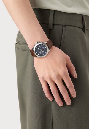 JAMESON - Chronograph watch - brown/silver-coloured/blue