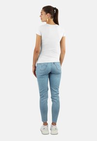 Normani DAMen - T-Shirt basic - beige weiß