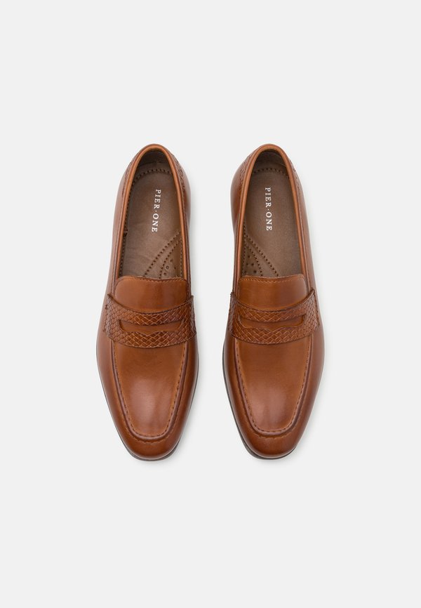 LEATHER - Smart slip-ons - cognac3