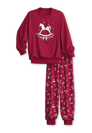 FAMILY FRIENDS SET - Nachtwäsche Set - deep red