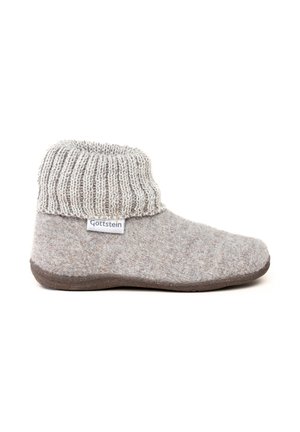 Lær-at-gå-sko - beige mele