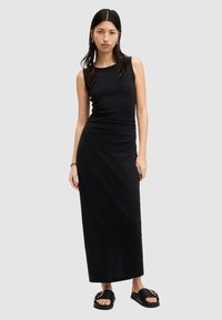 AllSaints KATARINA - Φόρεμα από ζέρσεϊ - black