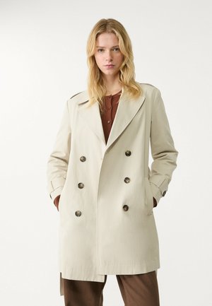 REGULAR FIT  - Trenchcoat - mottled beige