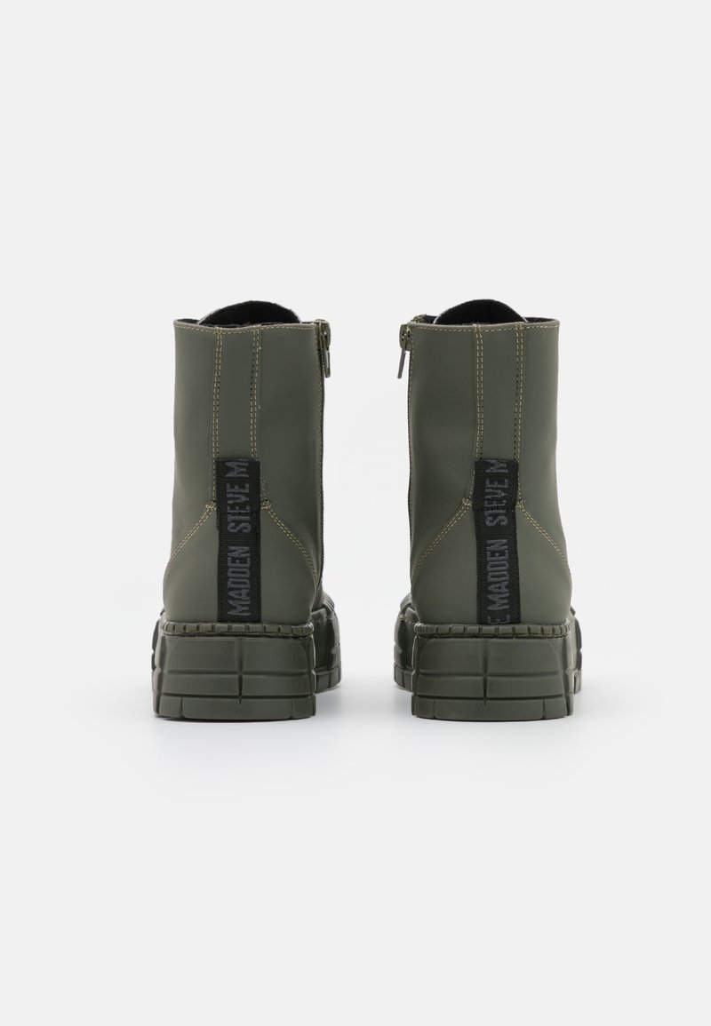 Damen Ankle Boots | Steve Madden FROUZY Plateaustiefelette dark khaki rain/khaki - KU92549 Damen Ankle Boots | Steve Madden FROUZY Plateaustiefelette dark khaki rain/khaki - KU92549