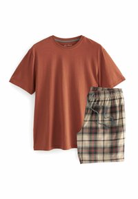 Next MOTIONFLEX COSY SET - Komplet pidžame - orange tan check