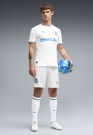 Puma, OLYMPIQUE DE MARSEILLE 26/27 SHORTS - Kurze Sporthose - white- team royal