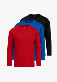Geselecteerd, red black deep blue