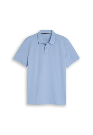 TOM TAILOR, TOM TAILOR POLOSHIRTS PIQUÉ POLOSHIRT MIT LOGO-STICKEREI - Polo shirt - pale blue