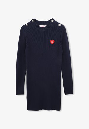 HUGO Kids, KNITTING DRESS - Strikkjoler - navy