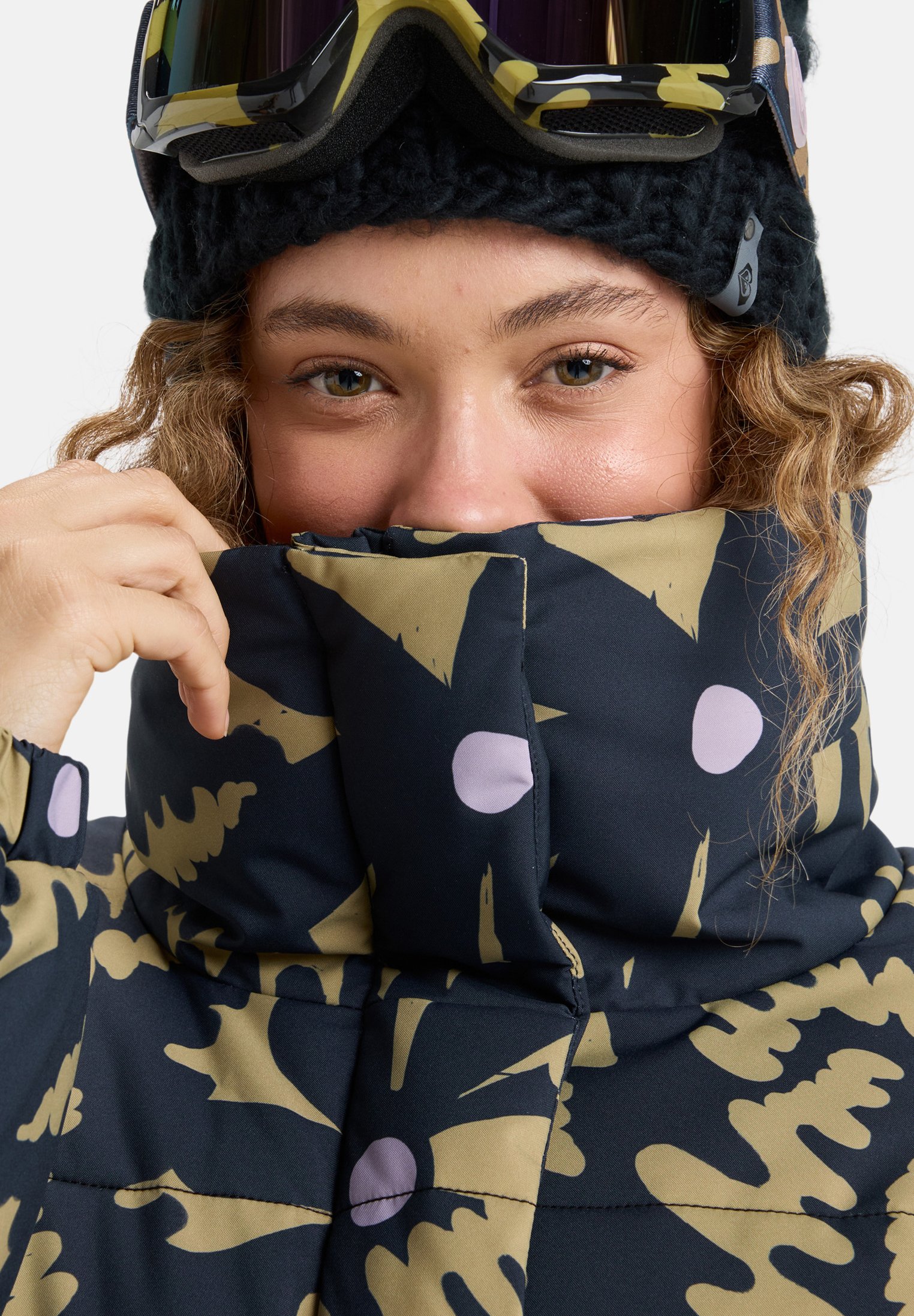 Roxy Jachetă schi - fennel seed big flower/maro - Zalando.ro