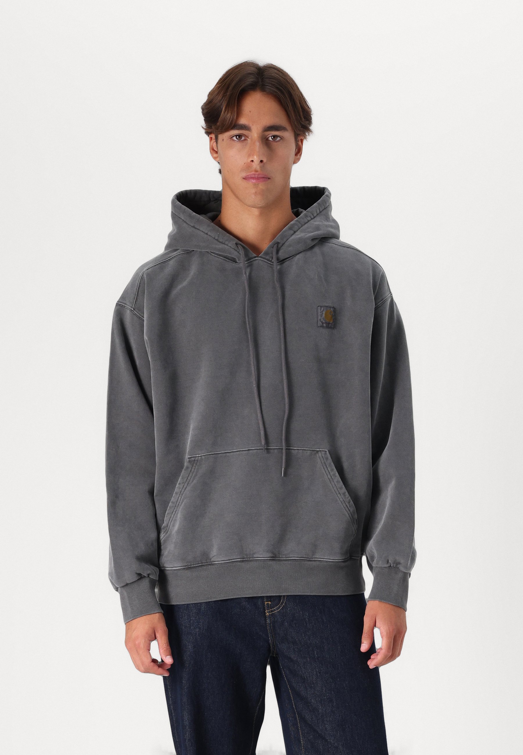 Carhartt WIP HOODED VISTA - Kapuzenpullover - graphite garment 