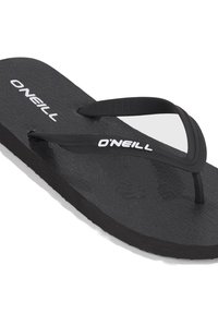 Musta flip-flop-sandaali, jossa on teksturoitu pohja ja sileät remmit. Brändin nimi "O'Neill" on painettu valkoisena pohjalle.