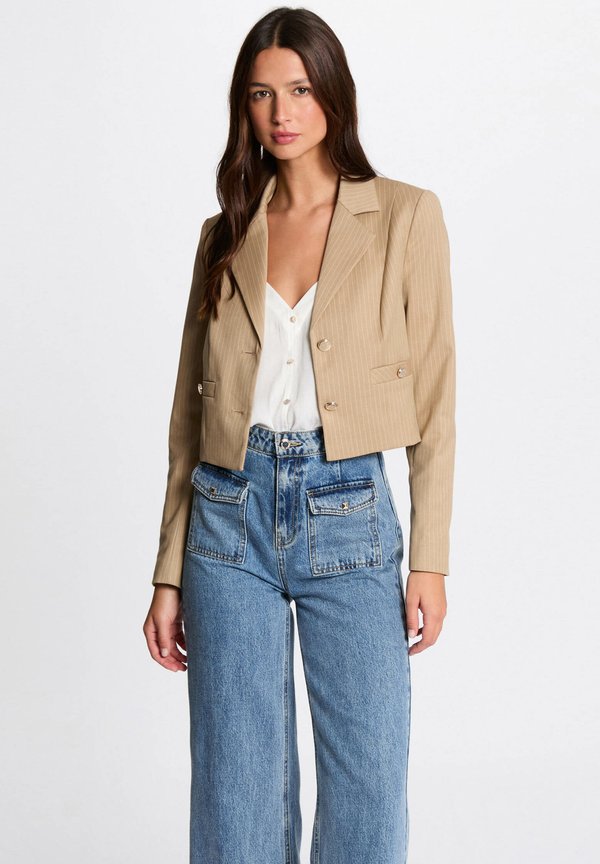 WITH STRIPES - Blazer - beige clair