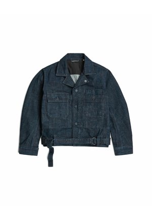 G-STAR, G-S035 DENIM BATTLE JACKET - Chaqueta vaquera - worn in marble moto