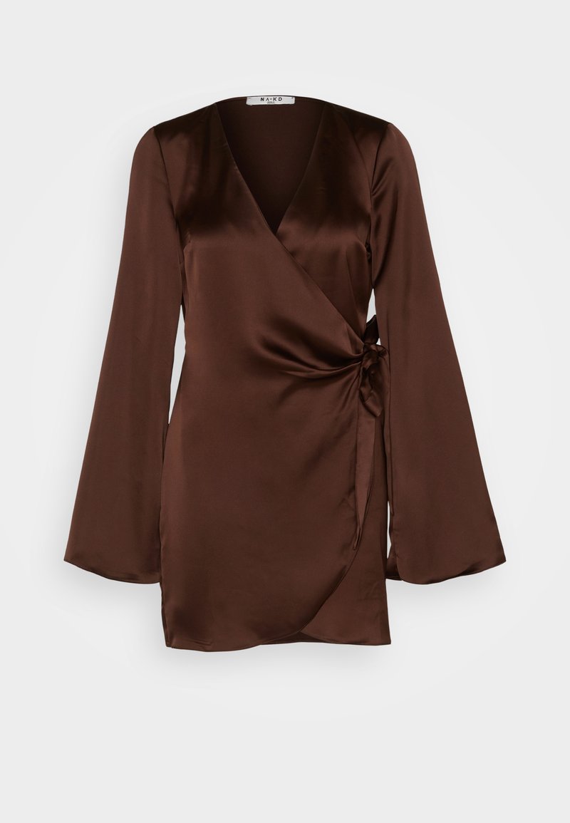 NA-KD Cocktailjurk bruin NA-KD Cocktailjurk bruin
