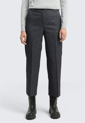 MIA STRAIGHT IN MELANGE-OPTIK - Broek - lunar eclipse blue structure