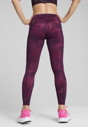 Puma RUN FAV VELOCITY - Leggings - midnight plum