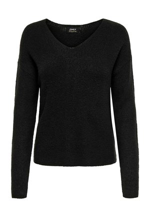 ONLY ONLCAMILLA V NECK - Džemper - black