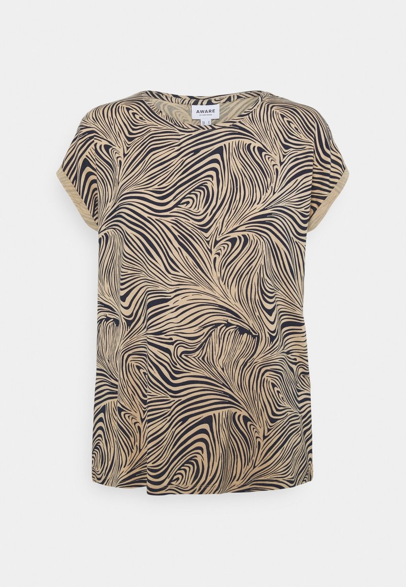 Vero Moda T-shirt med print - beige