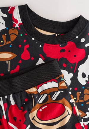 Next REGULAR FIT - SINGLE JOGGER XMAS SET - Pyžamová súprava - red/black